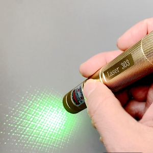 (image for) Laser 303 Green with Golden Color 532nm Laser pointer Powerful device laser Sight Light